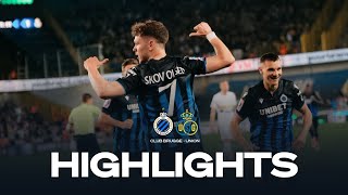 CLUB BRUGGE  UNION SG  HIGHLIGHTS  20232024 [upl. by Jehial]