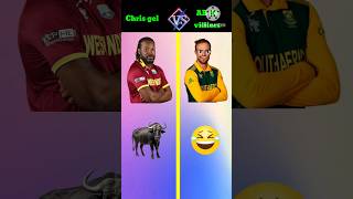 AB de Villiers vs Chris gel comparison video meri [upl. by Wyatt]