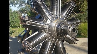 Clerget 9B Engine Run in Byford WestAustralia [upl. by Radack]