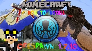 Minecraft How To Install  OreSpawn 1710 [upl. by Doowle677]