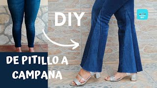 DIY Cómo HACER PANTALÓN de CAMPANA  Moment DIYdiypantalonespantalonesacampanadostendencias2021 [upl. by Richel]