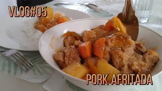 afritadang baboy uncle juls kitchen filipinofood [upl. by Anilorac320]