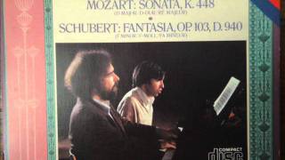 Radu Lupu  Murray Perahia 4 hands Schubert Fantasy F minor Part 1 [upl. by Abbate]