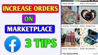 Facebook marketplace par order kaise badhaye  increase orders on fb marketplace [upl. by Eneleh]