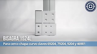 Bisagra para cerco curvo  1524L [upl. by Nortal]