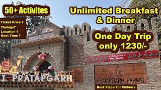 One Day Trip  Pratapgarh Farms Jhajjar Haryana  Unlimited food fun games  Best Place for kids [upl. by Eissahc90]