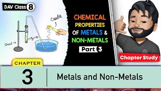 Chapter 3  Metals and NonMetals  Class 8 DAV Science  Chapter Study Part 3 🔥🔥🔥 [upl. by Arzed339]