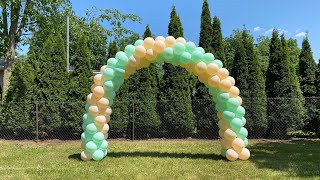 Balloon Arch Tutorial  Thick Spiral [upl. by Aratas]