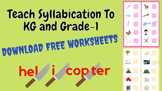 Syllabication Of Words For Kg And Grade1 How to teach syllabication Why to teach syllabication [upl. by Nutsud]