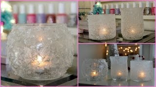 DIY Winter Room Decor  Winter Votives [upl. by Eynttirb207]