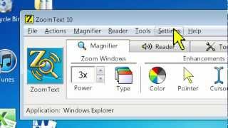 ZoomText 10 Tips and Tricks  Special hotkey set for laptops [upl. by Jeanie]