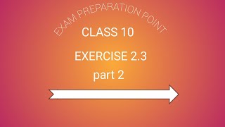 Class 10th maths exercise 23 by Shamim sir [upl. by Grassi]