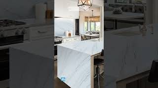 GQ T259 calacatta Carrara White Artificial Engineered Quartz Countertop [upl. by Deland385]