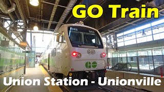 4K Stouffville Line GO Train Ride From Union Station To Unionville GO Duration 37min [upl. by Anitnerolf272]