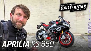 2021 Aprilia RS 660 Review  Daily Rider [upl. by Jewelle]