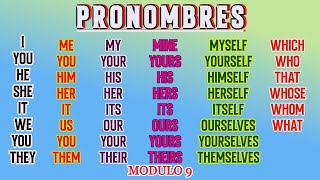 TODOS LOS PRONOMBRES EN INGLÉS PRONOMBRES RELATIVOS DE SUJETO DE OBJETO POSESIVOS REFLEXIVOS [upl. by Moselle843]