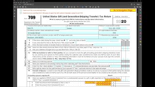 IRS Form 709 Gift and GST Tax [upl. by Ralyks65]