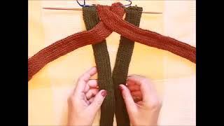 1064 Herbst ProjekteStirnband mit ZOPFstricken auch für AnfängerTutorial Handarbeit [upl. by Cornie163]