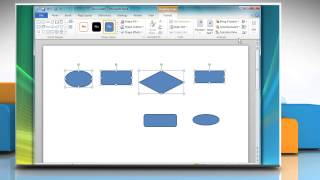 How to create a Flow Chart in Microsoft® Word 2010 [upl. by Odell]