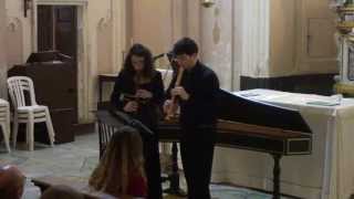 Hotteterre Premiere Suitte for two recorders Marco Scorticati amp Sara Campobasso [upl. by Gnahc158]