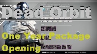 DestinyDead Orbit Package Opening Year One [upl. by Aehtla]