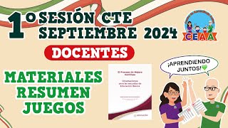 CEAA Análisis DOCENTES Primera SESIÓN CTE Septiembre 2024 [upl. by Yhtuv837]