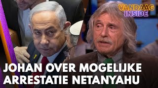 Johan reageert op arrestatiebevel Netanyahu  VANDAAG INSIDE [upl. by Freiman]