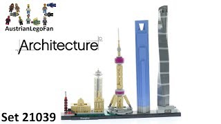 Lego Architecture 21039 Shanghai  Skyline  Lego Speed Build Review [upl. by Anhpad]