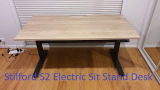 Stilford S2 Electric Sit Stand Desk Review  Officeworks [upl. by Thomajan]