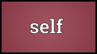 Self Meaning [upl. by Ithnan]