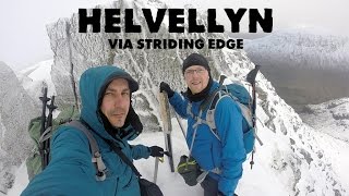 Helvellyn via Striding Edge in Winter  GoPro Hero 3 [upl. by Sinoda]