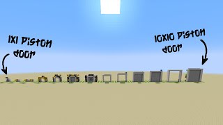 Every Piston door frim 1x1 to 10x10 [upl. by Irena]