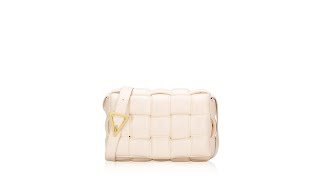 Bottega Veneta Nappa Maxi Intreccio Padded Cassette Crossbody Melon Washed [upl. by Ahsilahs874]