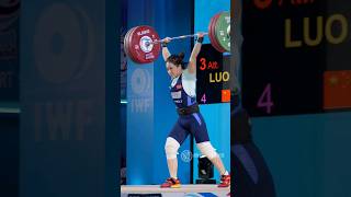 Insane cleanampjerk battle in the w59kg category olympicweightlifting [upl. by Ribble]