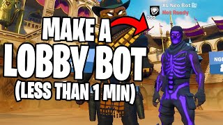 How to get a CUSTOM LOBBY BOT on Fortnite Super Easy WORKING 2021 [upl. by Ettegroeg]