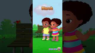 Months of the Year  LearningSongs Shorts ChuChuTV NurseryRhymes kidssongs monthsoftheyear [upl. by Irual]