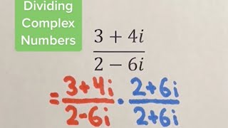 Dividing Complex Numbers Example [upl. by Dremann]