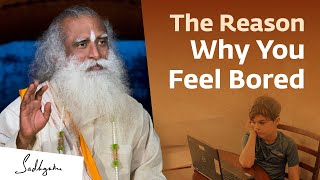 The Reason Why You Feel Bored  Sadhguru [upl. by Nueormahc]