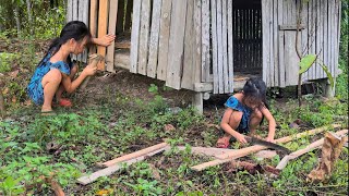 Poor girl repair chicken coop buy chickens to raise rural life [upl. by Tyrus244]