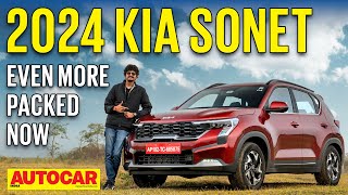 2024 Kia Sonet facelift review  Feature perfect  First Drive  Autocar India [upl. by Akemehs]