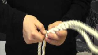 English Braids Splice Demonstration 3 Strand Rope [upl. by Filia198]