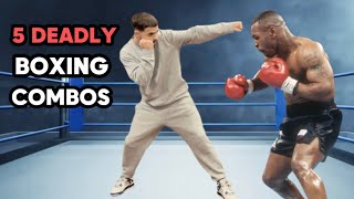 Learn These 5 Deadly Boxing Combinations [upl. by Janeta]