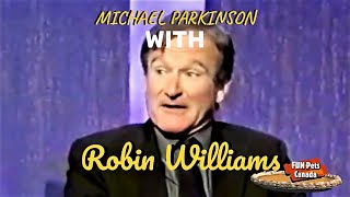 ROBIN Williams talks about 2002 and the time around🤣Same as ever😂MICHAEL Parkinson interview [upl. by Ecnerual]