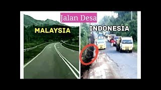 BEDA JALAN DESA MALAYSIA amp DESA INDONESIA [upl. by Nnarefinnej]