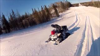 ATVs on tracks riding in deep snow [upl. by Domeniga]