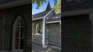 Glass Bottle buildings in Treherne Manitoba  glassbottles glassbottlecrafts glassbottlewell [upl. by Yniar184]