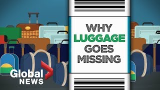 Lost luggage What happens to your baggage after checkin [upl. by Cathee315]