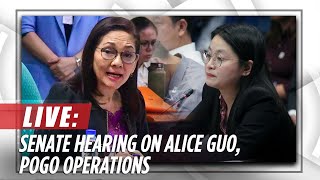 Senate resumes probe into Alice Guo POGO operations  ABSCBN News [upl. by Znarf603]