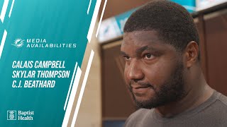 C Campbell Thompson and Beathard meet with the media l Miami Dolphins [upl. by Akeit789]