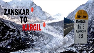 Zanskar to Kargil  IN January 2024🥶🥶🥶 [upl. by Adalbert]